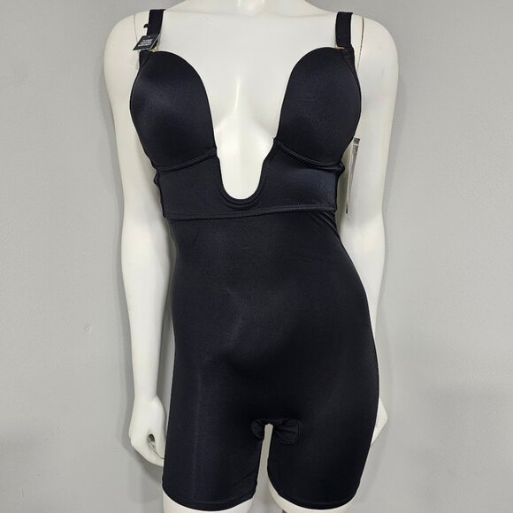 BCBGMAXAZRIA Plunge Push Up Shaping Convertible Bodysuit - Picture 2 of 16